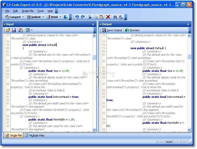 screenshot-C Code Export-1