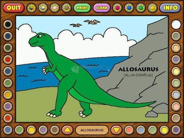 screenshot-Coloring Book 2: Dinosaurs-1