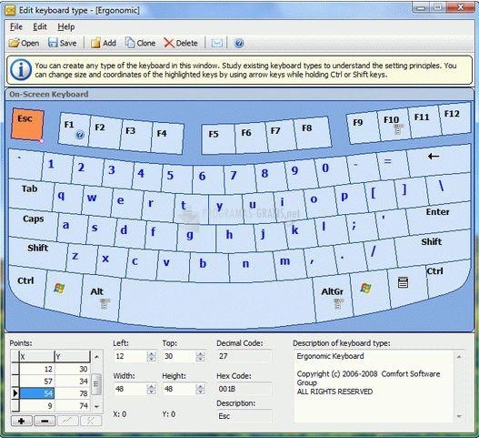 screenshot-Comfort On-Screen Keyboard Pro-1
