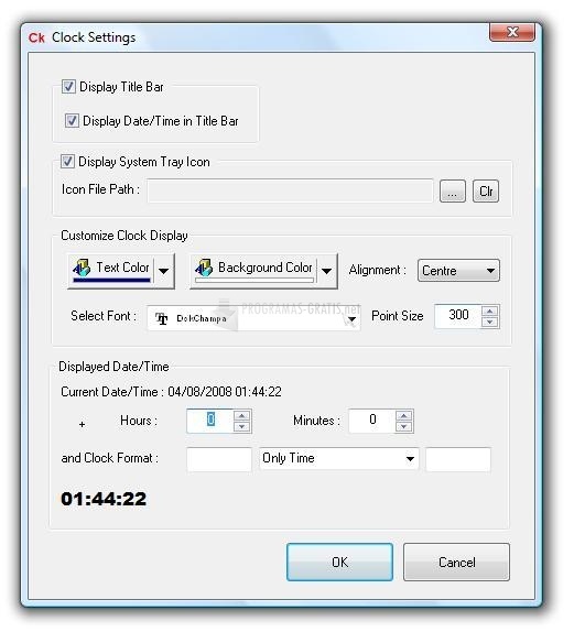 screenshot-Configurable Desktop Clock-1