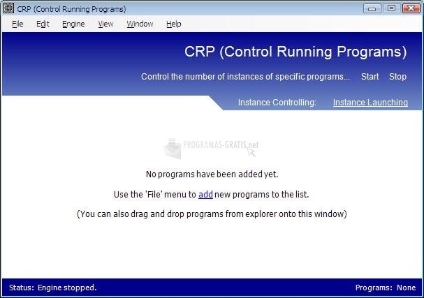 screenshot-Control Running Programs Beta2-1