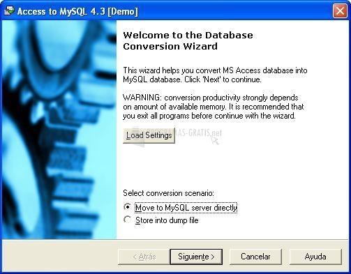 screenshot-Convert-in Access to MySQL-1