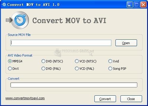 screenshot-Convert MOV to AVI-1