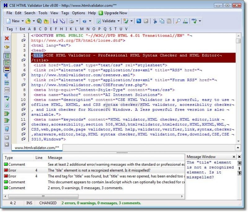 screenshot-CSE HTML Validator Lite-1