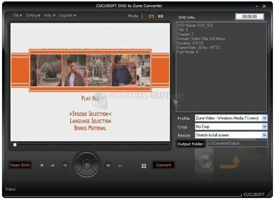 screenshot-Cucusoft DVD to Zune Converter-1