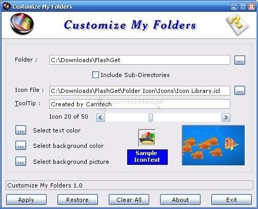 screenshot-Customize My Folders-1