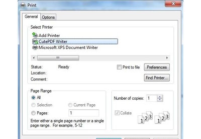 download cutepdf printer