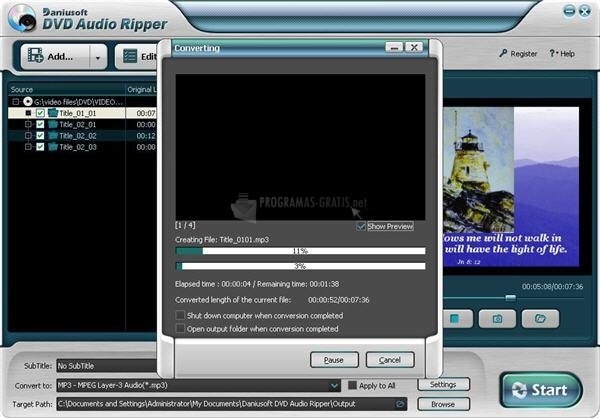 screenshot-Daniusoft DVD Audio Ripper-1