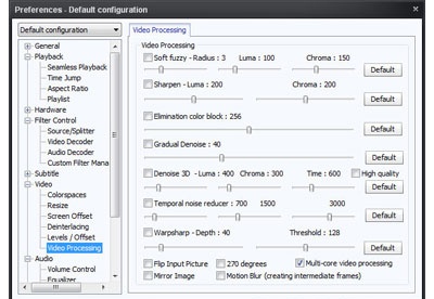 how to apply a warpsharp filter to a video