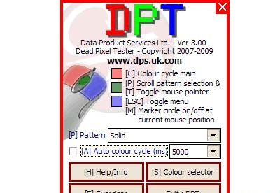 asus monitor pixel tester