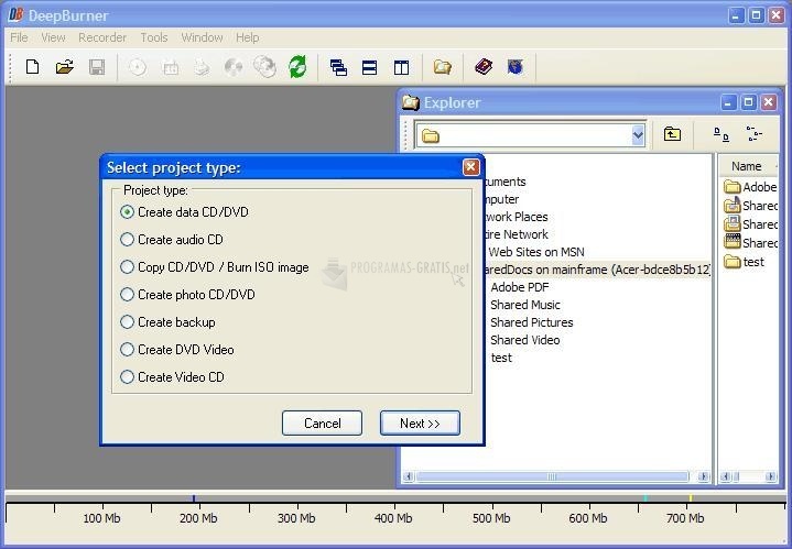 screenshot-DeepBurner Free Portable Edition-1