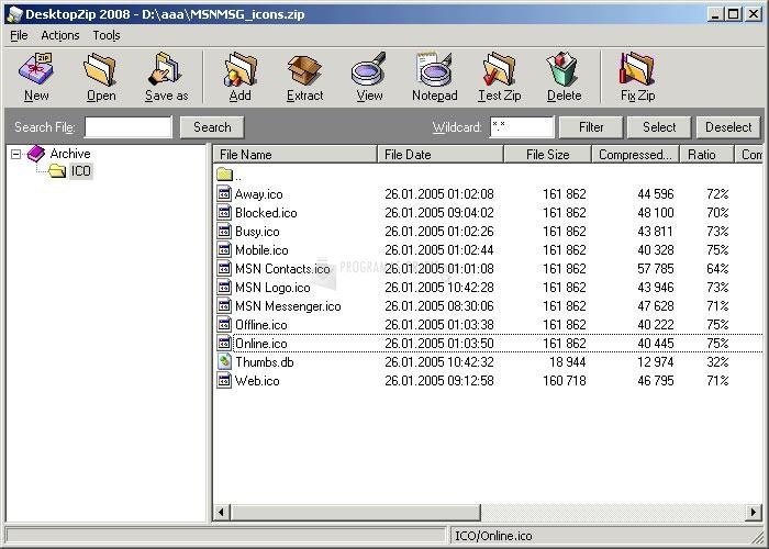 screenshot-Desktop Zip 2008-1