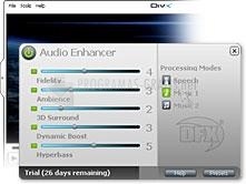 divx pro player and dfx enhancer in windows 10