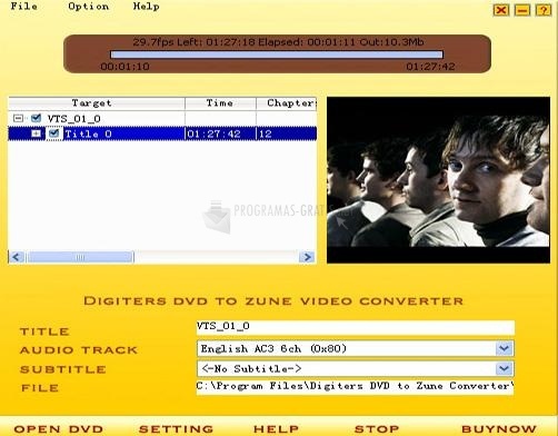 screenshot-Digiters DVD to Zune Converter-1