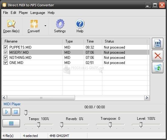 screenshot-Direct MIDI to MP3 Converter-1