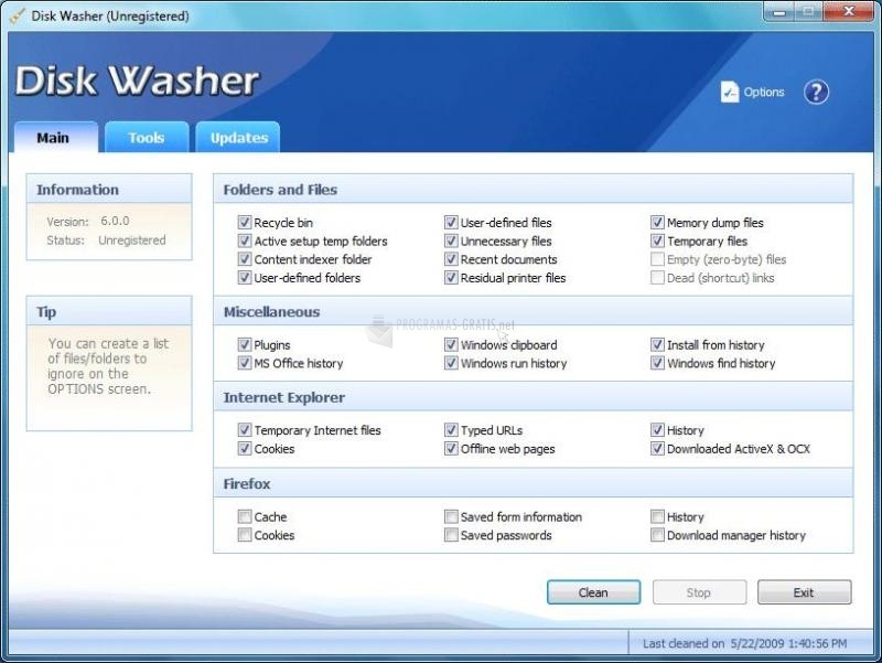 screenshot-Disk Washer-1