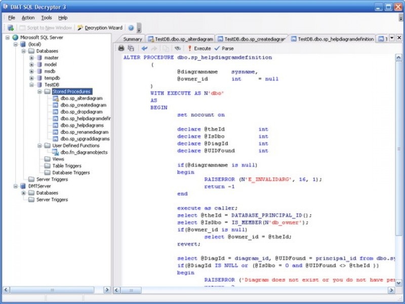 screenshot-DMT SQL Decryptor-1