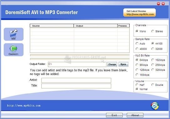 screenshot-Doremisoft AVI to MP3 Converter-1
