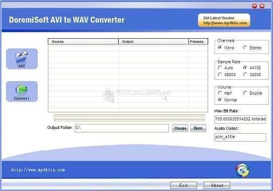 screenshot-Doremisoft AVI to WAV Converter-1