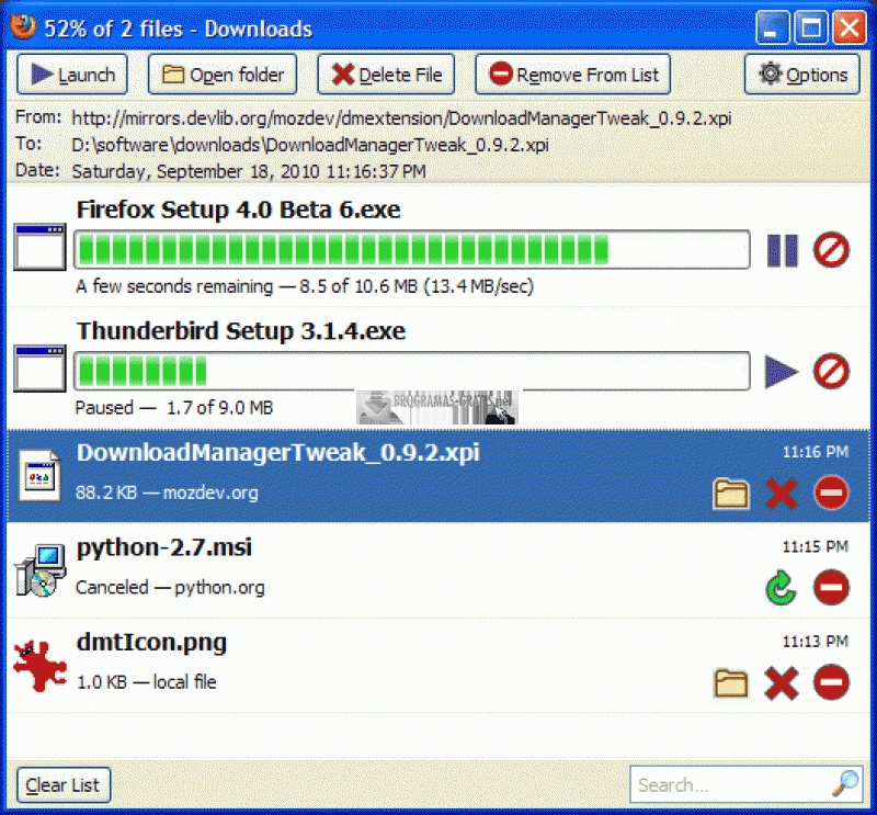screenshot-Download Manager Tweak Extension-1