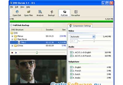 screenshot-DVD Shrink-1