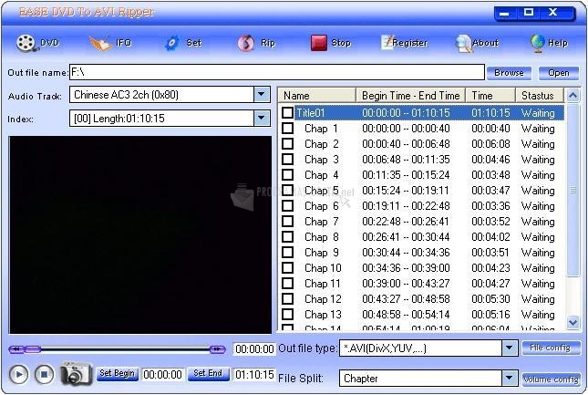 screenshot-Ease DVD To AVI Ripper-1