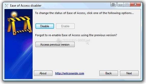 screenshot-Ease of Access Disabler-1
