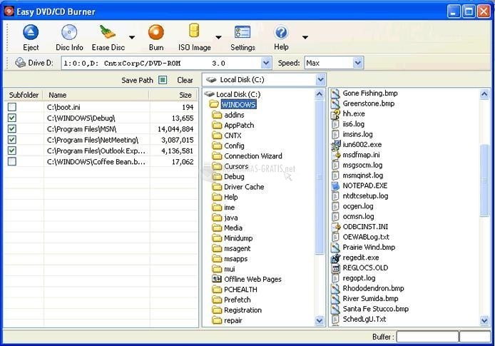 screenshot-Easy DVD/CD Burner-1