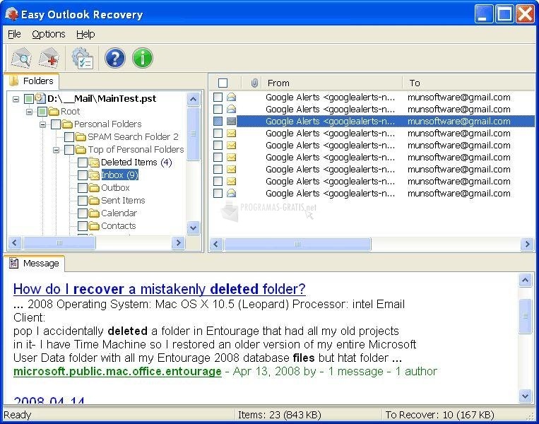 screenshot-Easy Outlook Recovery-1