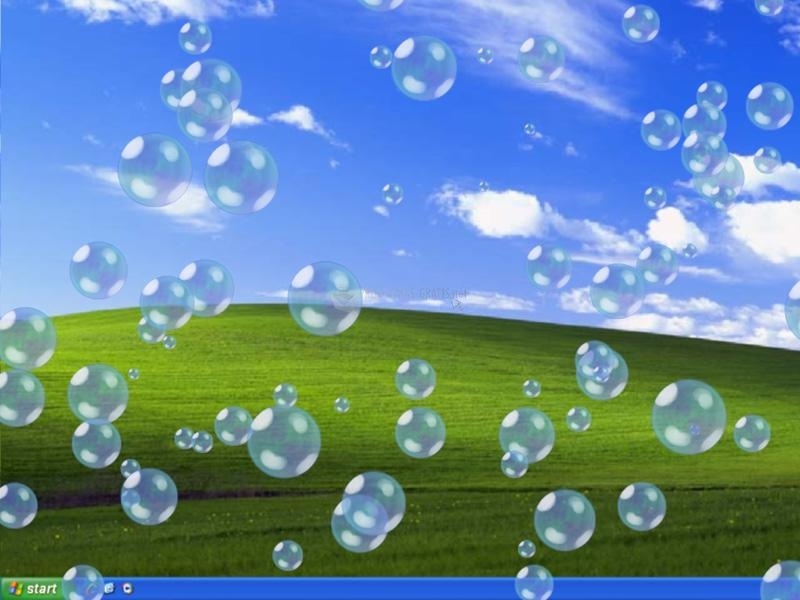windows 10 bubbles screensaver not transparent