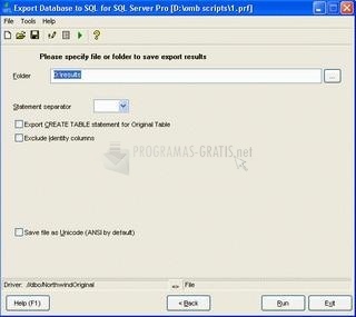 screenshot-Export Database to SQL-1