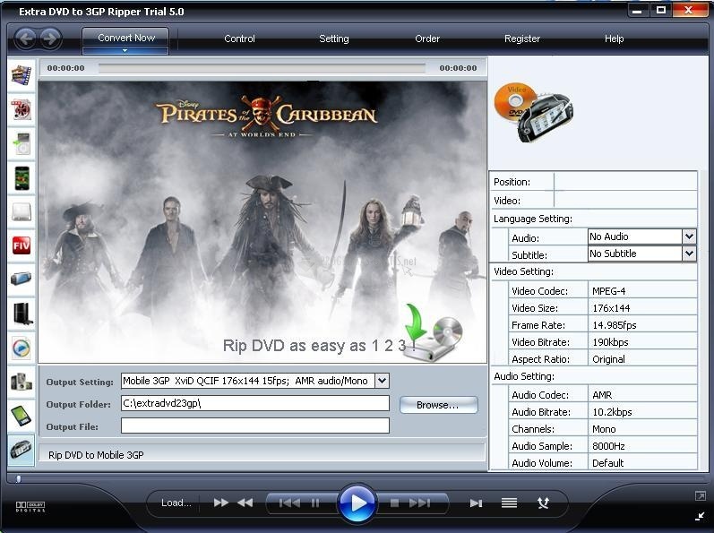 screenshot-Extra DVD to 3GP Ripper-1