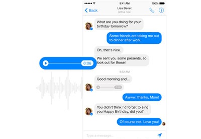 screenshot facebook messenger