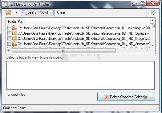 screenshot-Fast Empty Folder Finder-1