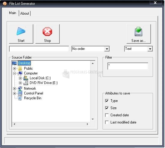 screenshot-File List Generator-1