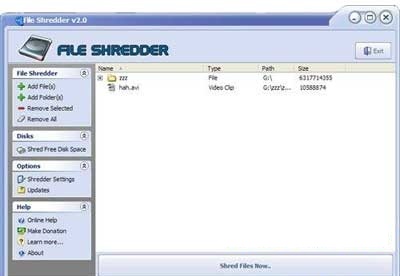 screenshot-File Shredder-1