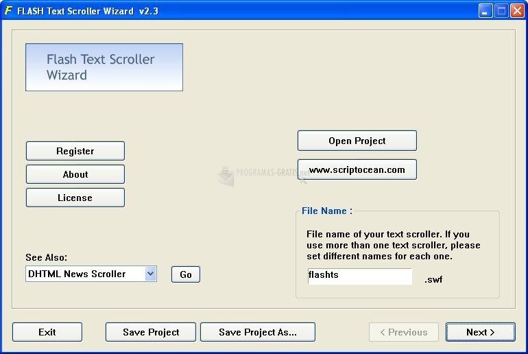 screenshot-Flash News Scroller Wizard-1