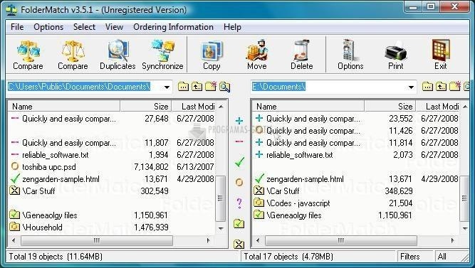 screenshot-FolderMatch para Vista-1