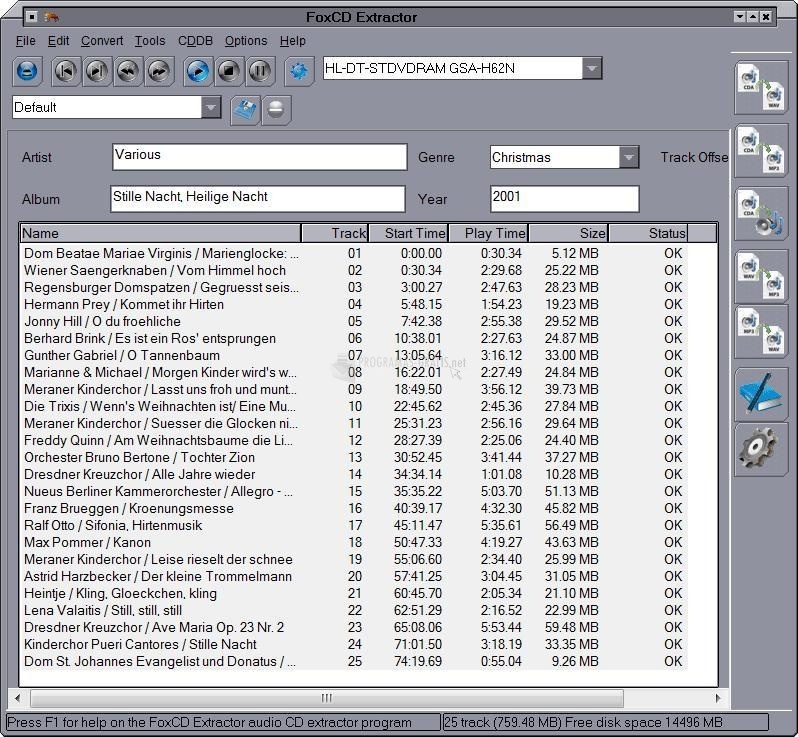 screenshot-Fox CD Extractor-1