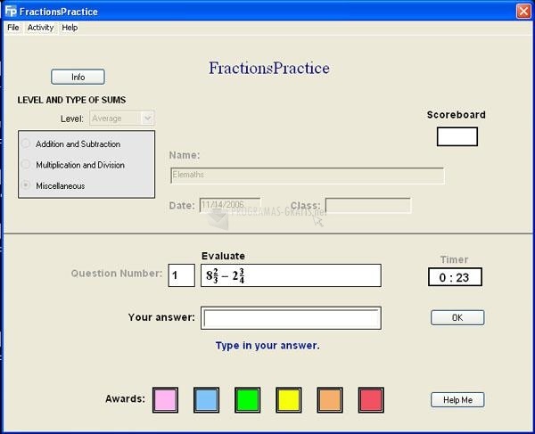 screenshot-Fractions Practice-1
