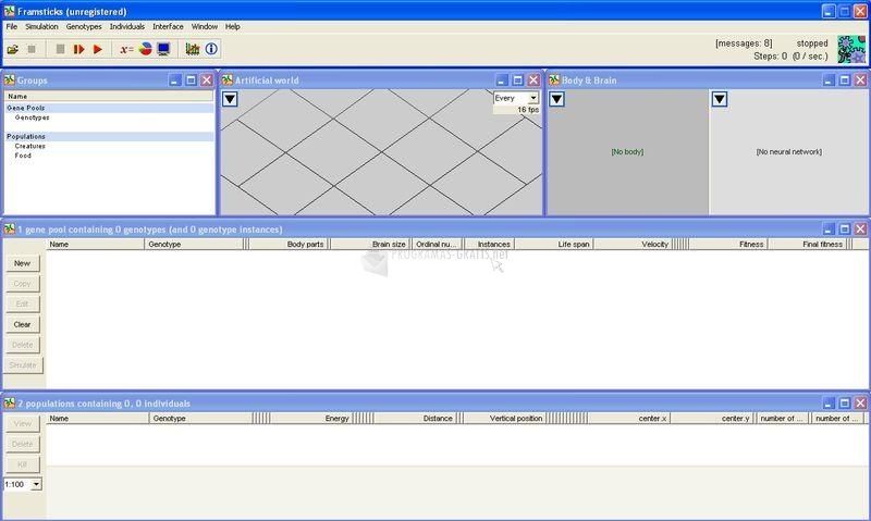 screenshot-Framsticks GUI-1