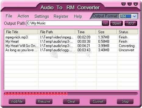 screenshot-Free Audio TO RM Converter-1