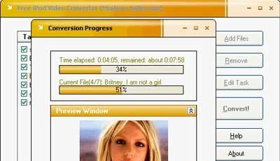 screenshot-Free iPod Video Converter-2