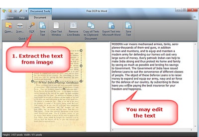 Free OCR to Word download free for Windows 10 - Optical Character ...