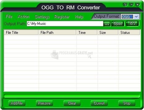 screenshot-Free OGG TO RM Converter-1