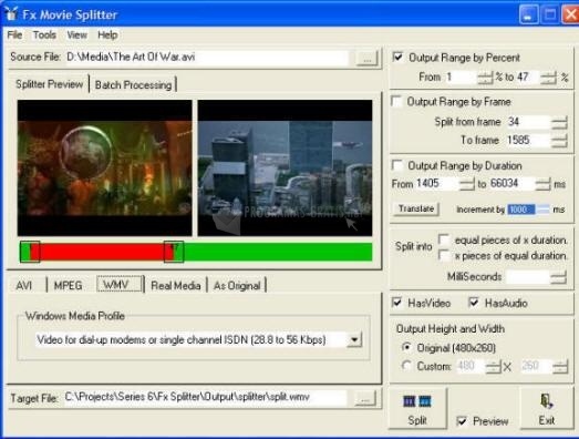 screenshot-Fx Movie Splitter-1