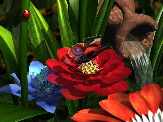 screenshot-Garden Flowers 3D Screensaver-1