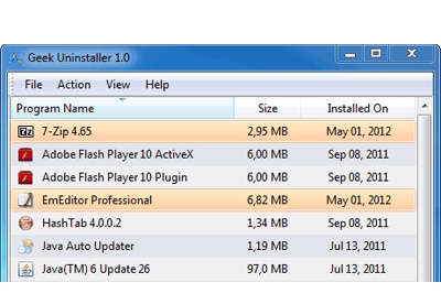 GeekUninstaller 1.5.2.165 download the last version for windows