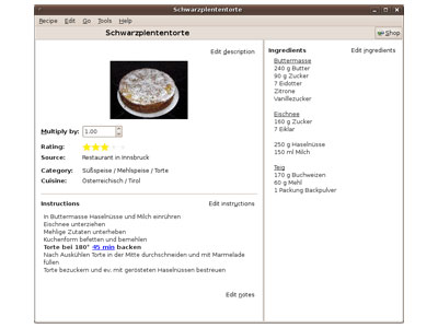 screenshot-Gourmet Recipe Manager-2