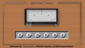 screenshot-Guitar Tuner Java Applet-1